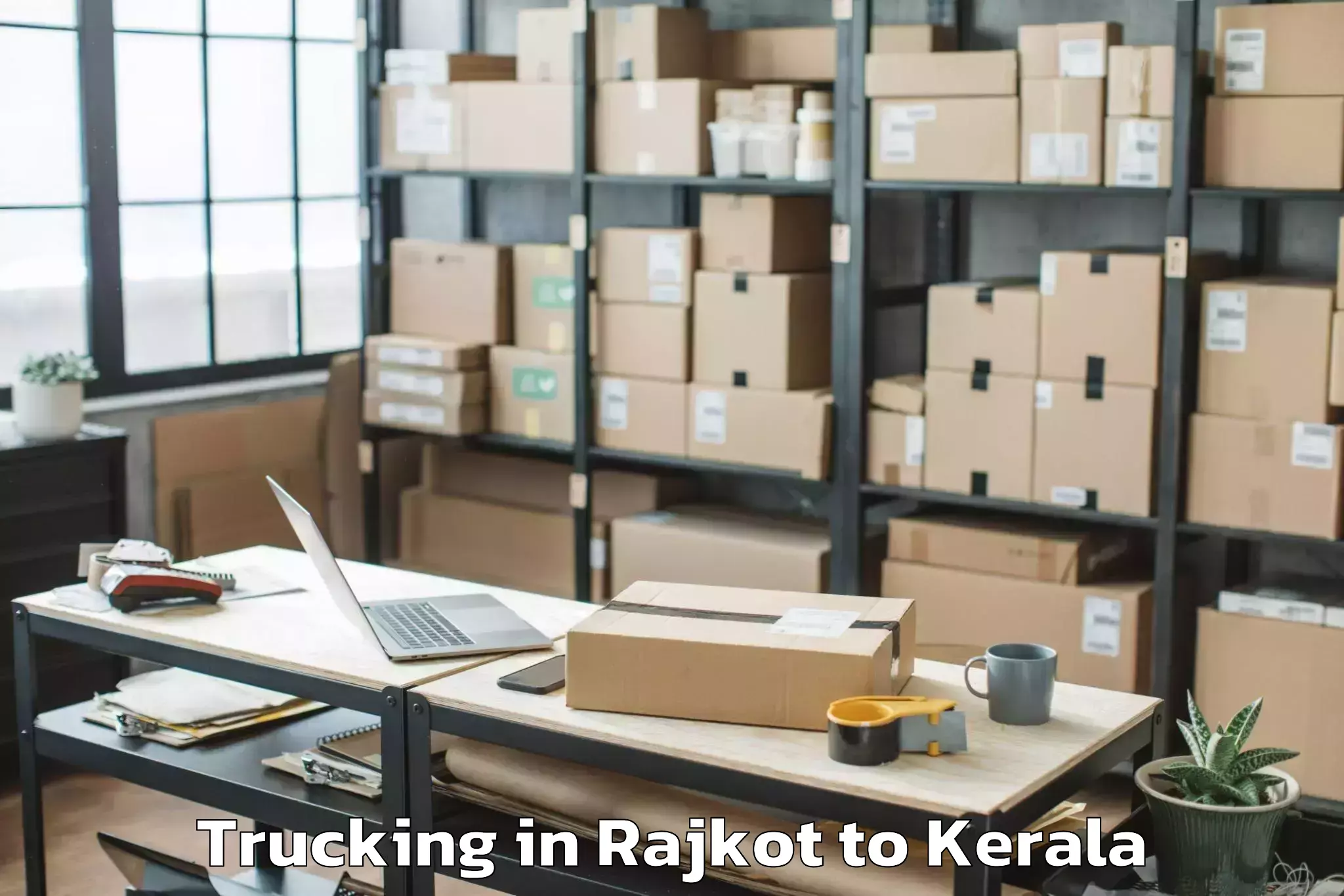 Leading Rajkot to Alappuzha Trucking Provider